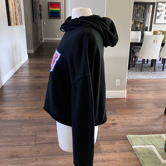 Womens Cropped Hooded LMU Sweatshirt-L - Picture 3 of 12